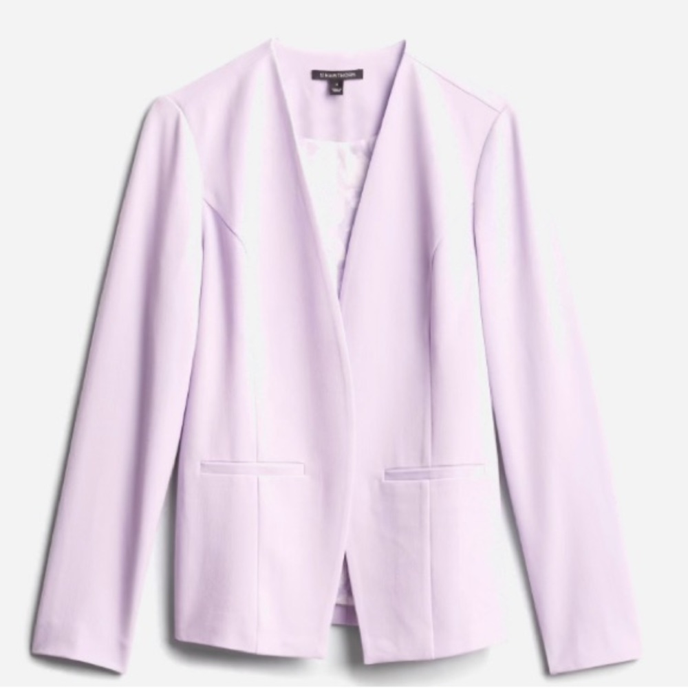 41 Hawthorn Lavender Collarless Blazer